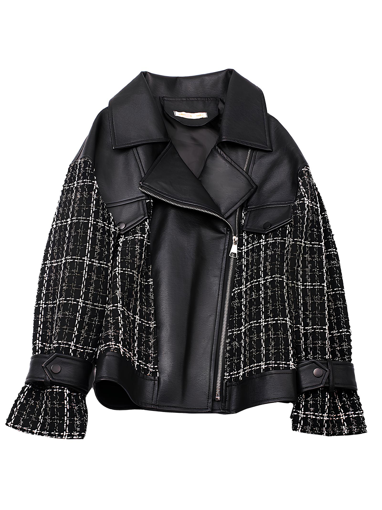 Valkyrie Leather Plaid Jacket