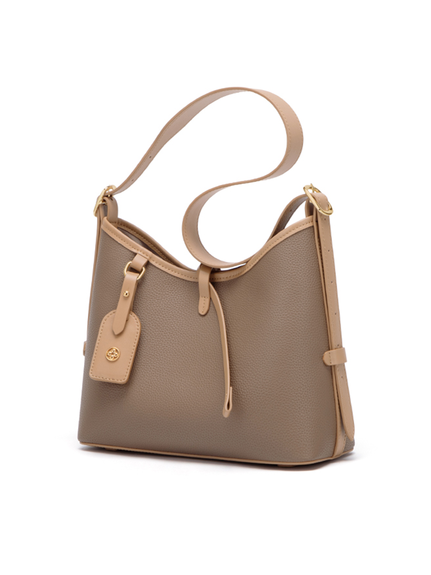 Ember Leather Shoulder Bag with Pouch